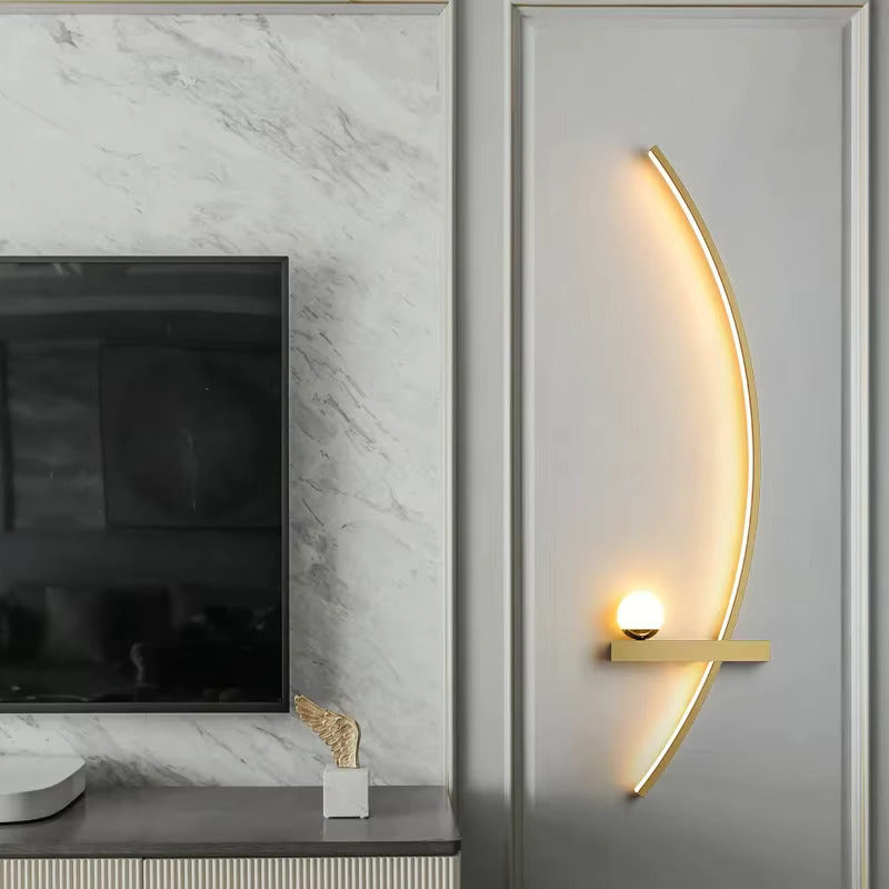 Nederlandse LED Wandlamp – Moderne Gestreepte Sconce
