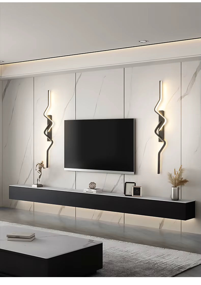 Moderne Spiraal LED-wandlamp