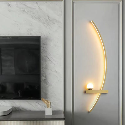 Nederlandse LED Wandlamp – Moderne Gestreepte Sconce
