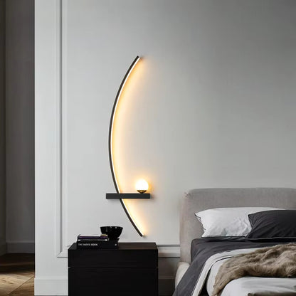 Nederlandse LED Wandlamp – Moderne Gestreepte Sconce