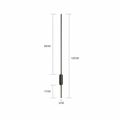 Long LED Wall Lamps for Bedroom, Living Room & Hallways 120CM